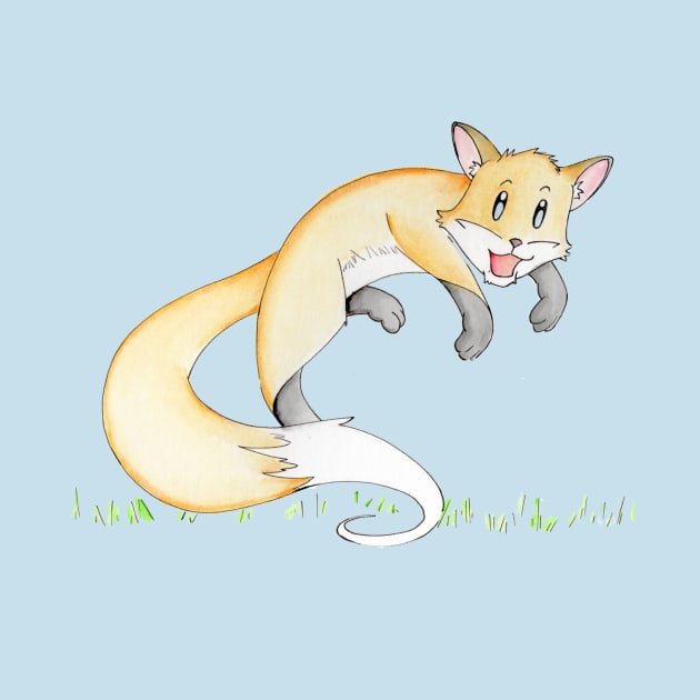 Lil fox playing by Ferrell