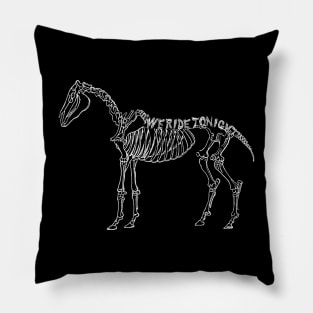 We ride tonight - skeletal horse Pillow