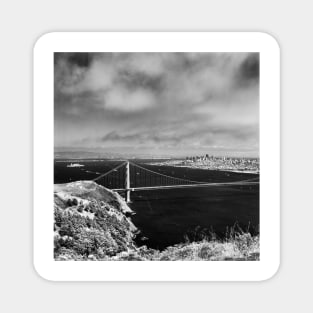 The View From Hawk Hill - 75th Anniversary of the Golden Gate Bridge Magnet