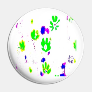 Green flowes pattern Pin