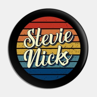 Stevie Nicks Vintage Retro Circle Pin