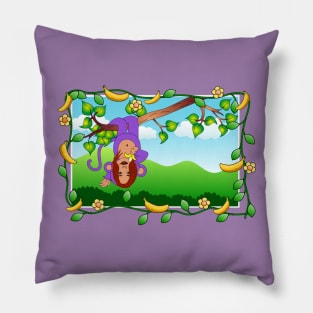 PURPLE MONKEY Pillow