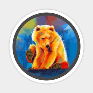Play with a Bear Digital Painting Magnet