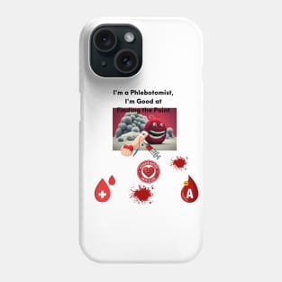 funny phlebotomist,blood donor Phone Case