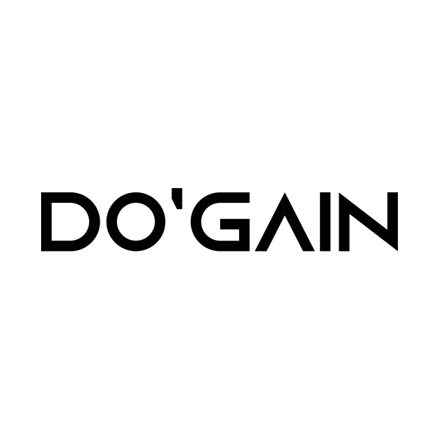 Do'gain (Black) logo.  For people inspired to build better habits and improve their life. Grab this for yourself or as a gift for another focused on self-improvement. by Do'gain