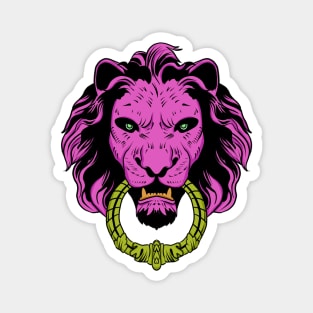 Pink lion Magnet