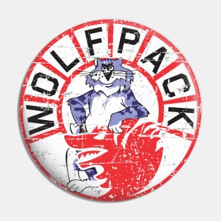 Grumman F-14 Tomcat - Wolfpack - One, Baby! - Grunge Style Pin