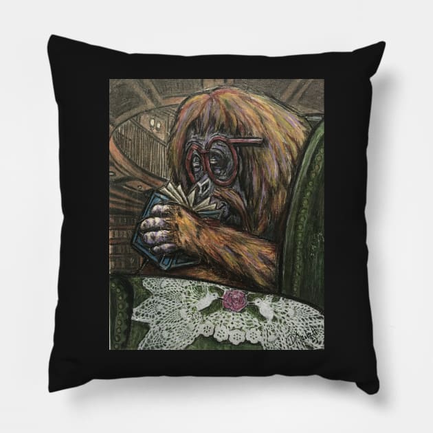 The classic Orangutan look Pillow by Artladyjen