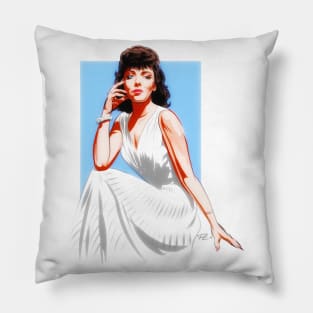 Ida Lupino - An illustration by Paul Cemmick Pillow