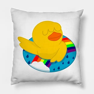 Duck Rainbow Pillow