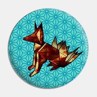 Kyuubi no Kitsune origami Pin