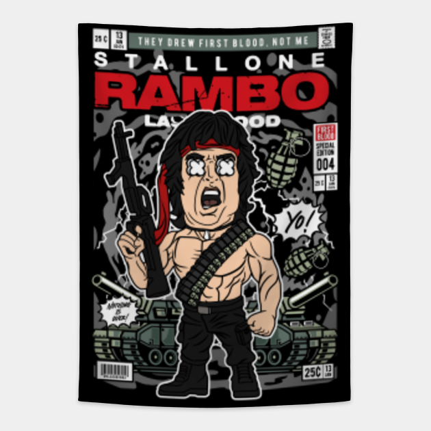 John Rambo Pop Art - Rambo - Tapestry | TeePublic John Rambo Pop Art - Rambo - Tapestry | TeePublic