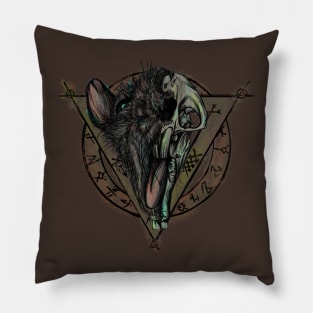 Rat Skull Pillow