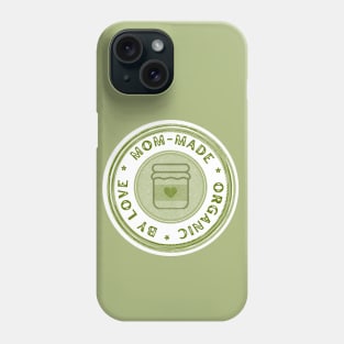 Green vintage Mom-made with love Phone Case