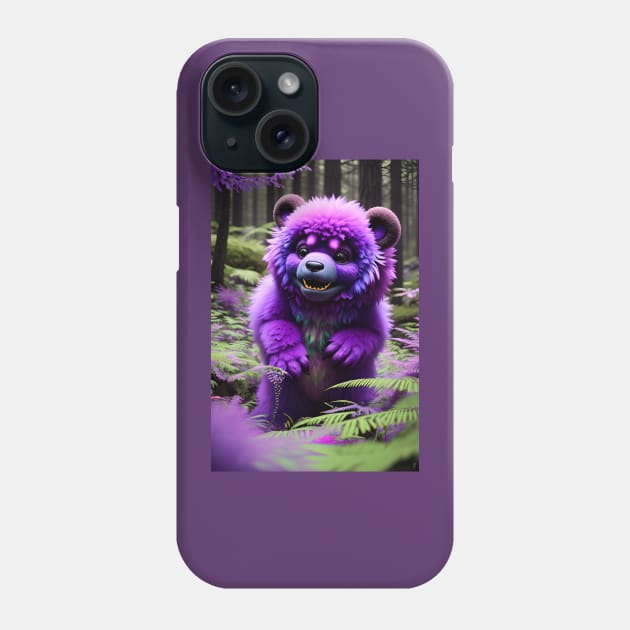 Cute Fluffy Monster 001 Phone Case by PurplePeacock