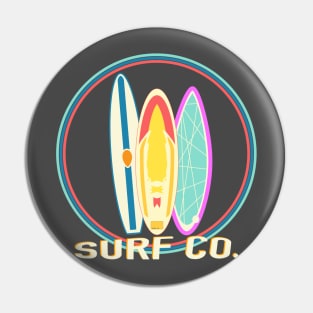 Surf Co. Logo Pin