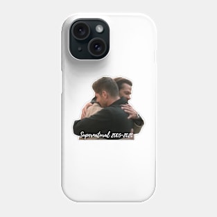 supernatural 2005-2020 sam and dean last hug scene in heaven supernatural finale Phone Case