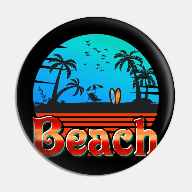 Beach life Pin by Tonibhardwaj