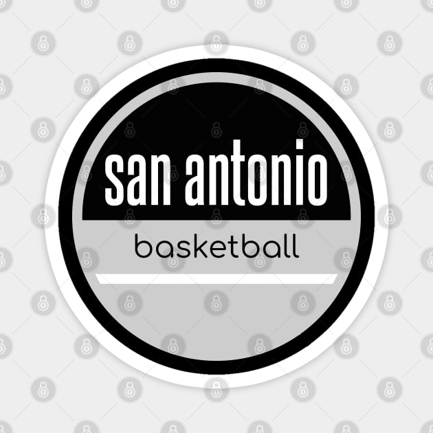 san antonio basketball Magnet by BVHstudio