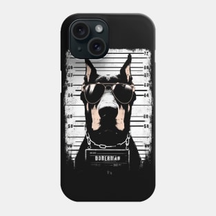 Doberman Mugshot Phone Case