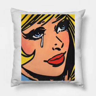 Pop Art Comic Girl 1 Pillow