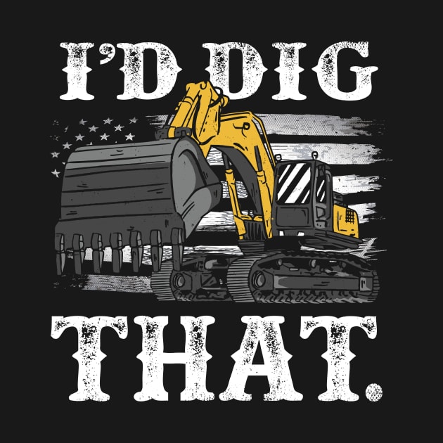 Funny Excavator Heavy Machines Operator by MarkusShirts