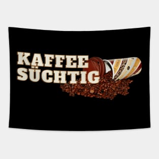 Kaffee süchtig Espresso Bohnen Lustig Tapestry