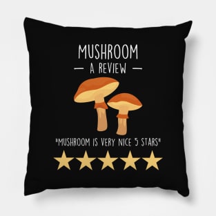 Mushroom Review Pillow