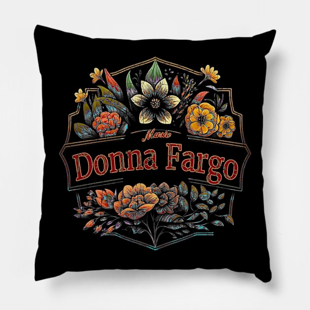 Donna Fargo Flower Vintage Pillow by Itulah Cinta