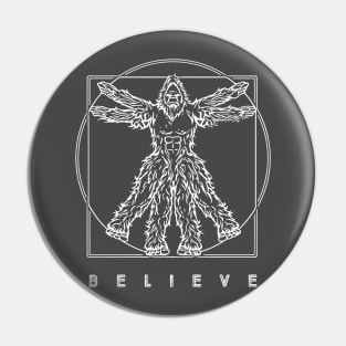 Vitruvian Sasquatch Pin