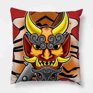 Red Oni Pillow