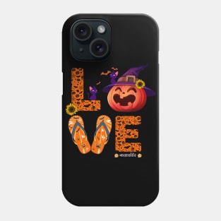 Nanalife Halloween Love Pumpkin Cat Bat - Nana Life Phone Case