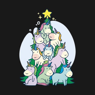 Unicorn Christmas Tree T-Shirt