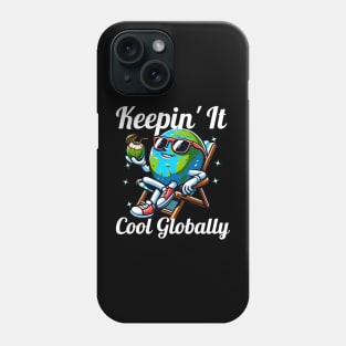 Keepin'it cool globally earth day 2024 Phone Case