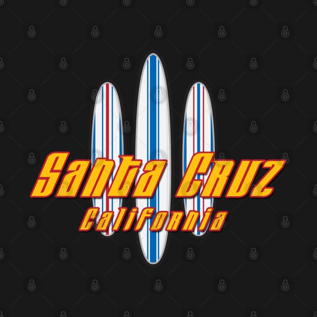 Santa Cruz Logo Three Surfboards by PauHanaDesign