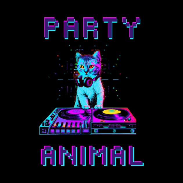 Party Animal Cat DJ by Trip Tank