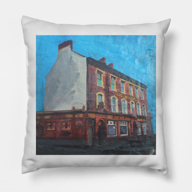 Olde English Pub Pillow by golan22may