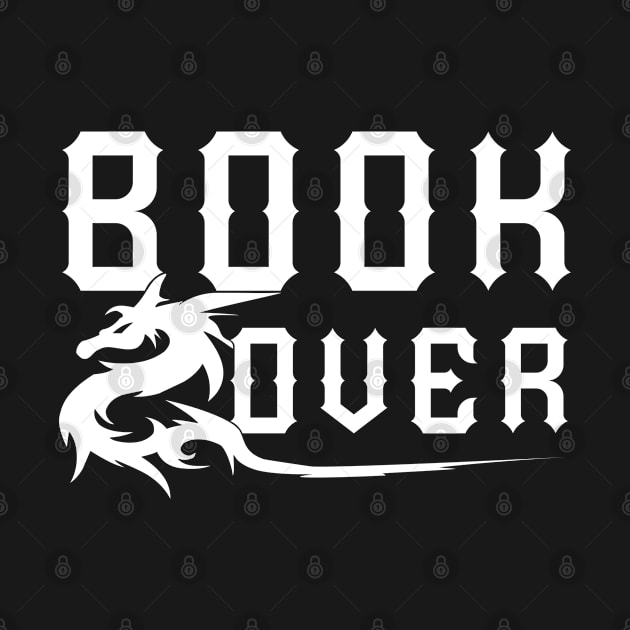 Fantasy book lovers dragon by All About Nerds