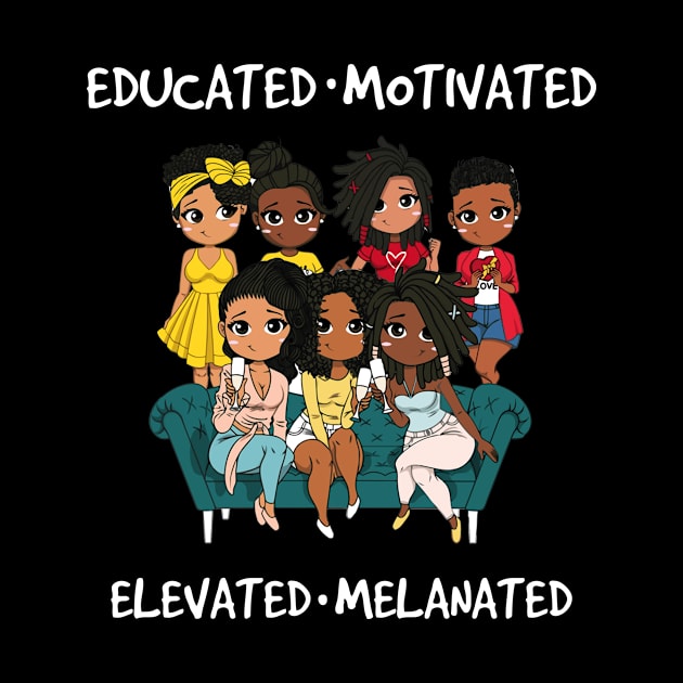 Educated Motivated Black Queen Melanin African American by anesanlbenitez