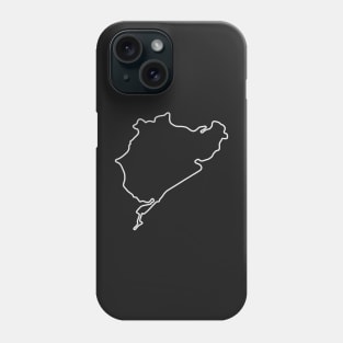 Nürburgring - Combined Circuit [outline] Phone Case