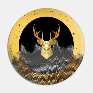 Deer luxury trendy art Pin