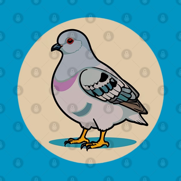 Funky Little Pigeon Guy Side Profile by CursedContent