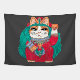 Cleocatra Lucky cat Tapestry