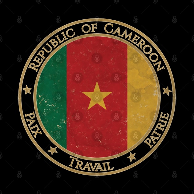 Vintage Republic of Cameroon Africa African Flag by DragonXX