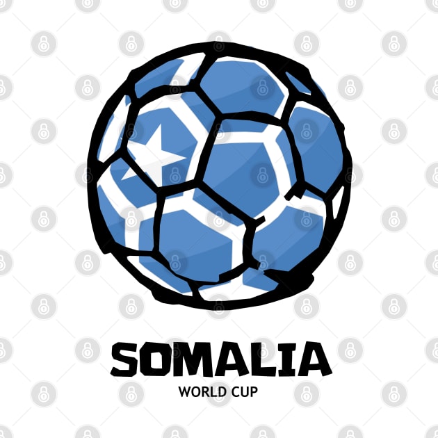 Somalia Football Country Flag by KewaleeTee