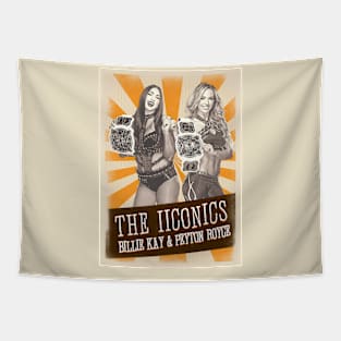 Vintage Aesthetic The IICONICS // Billie Kay & Peyton Royce Tapestry