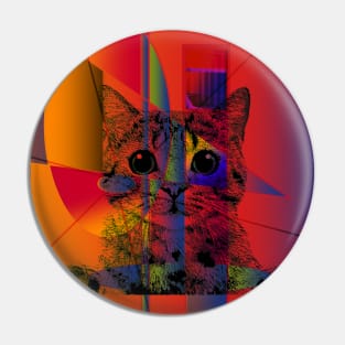 HYPNOSIS CAT Abstract Pin