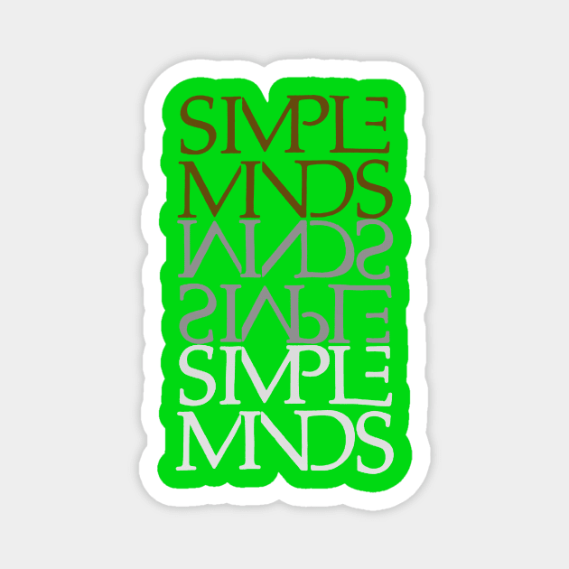 Simple minds band logo Magnet by windideana