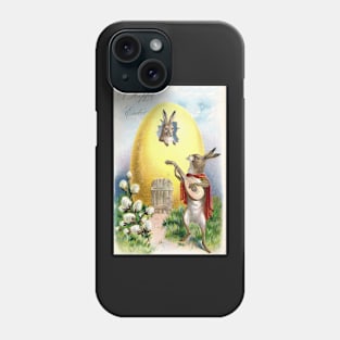 Victorian Easter Serenading Rabbit Phone Case