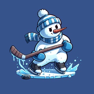 Snowman - Ice Hockey T-Shirt